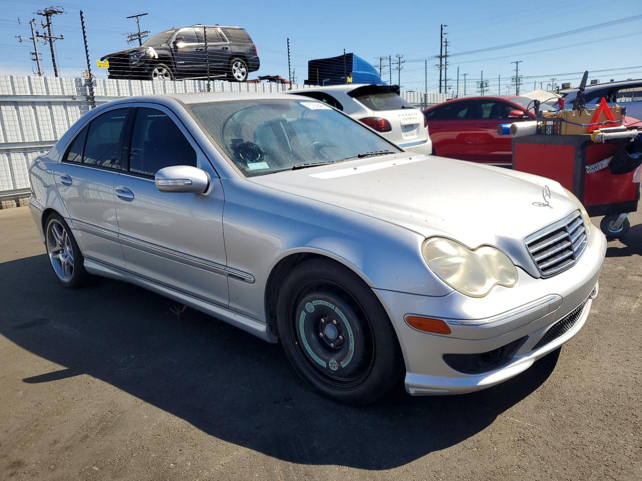 2007 Mercedes-benz C 230 Silver vin: WDBRF52H17F854149