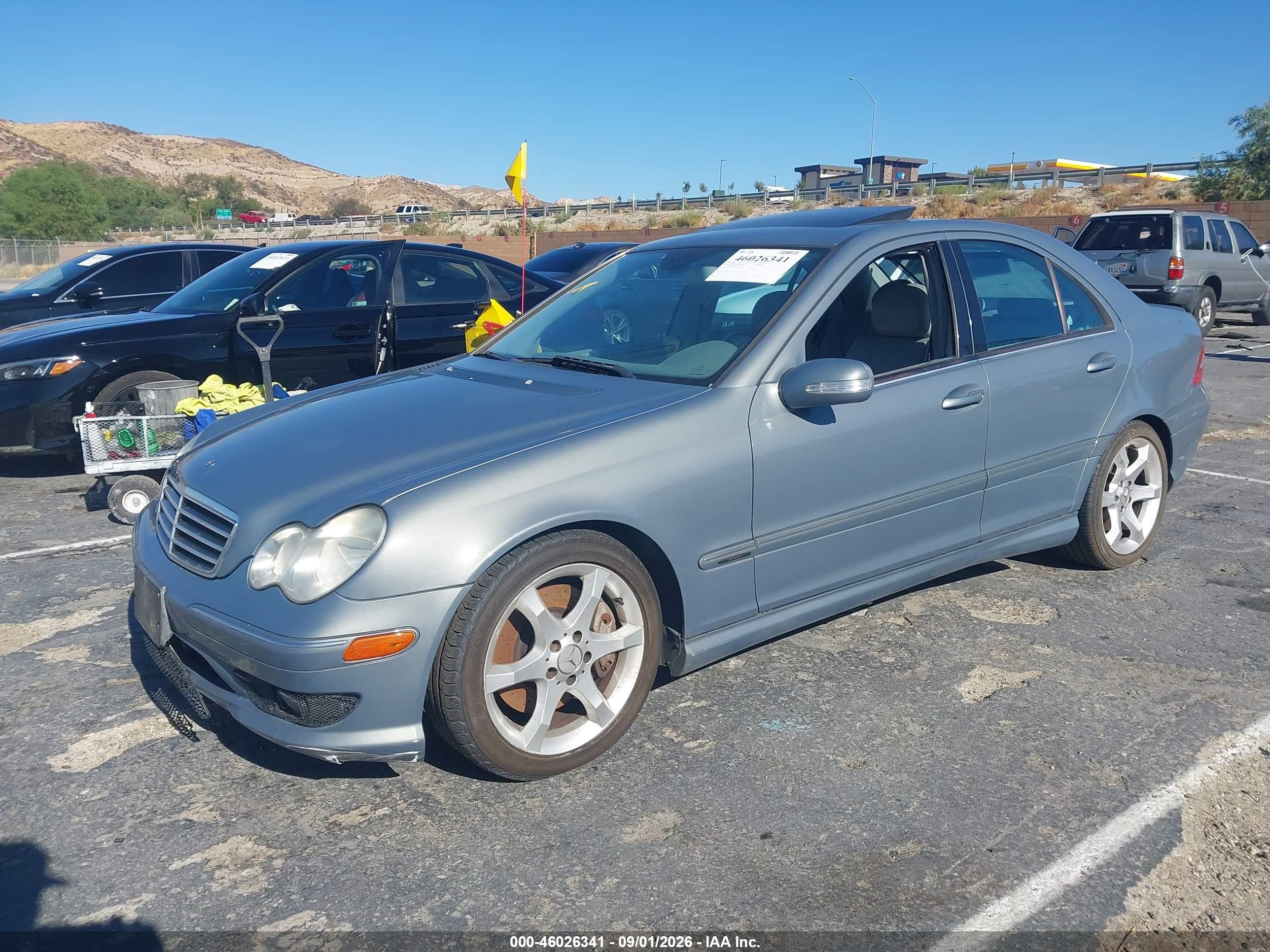 2007 Mercedes-benz C 230 Sport Silver vin: WDBRF52H17F879911