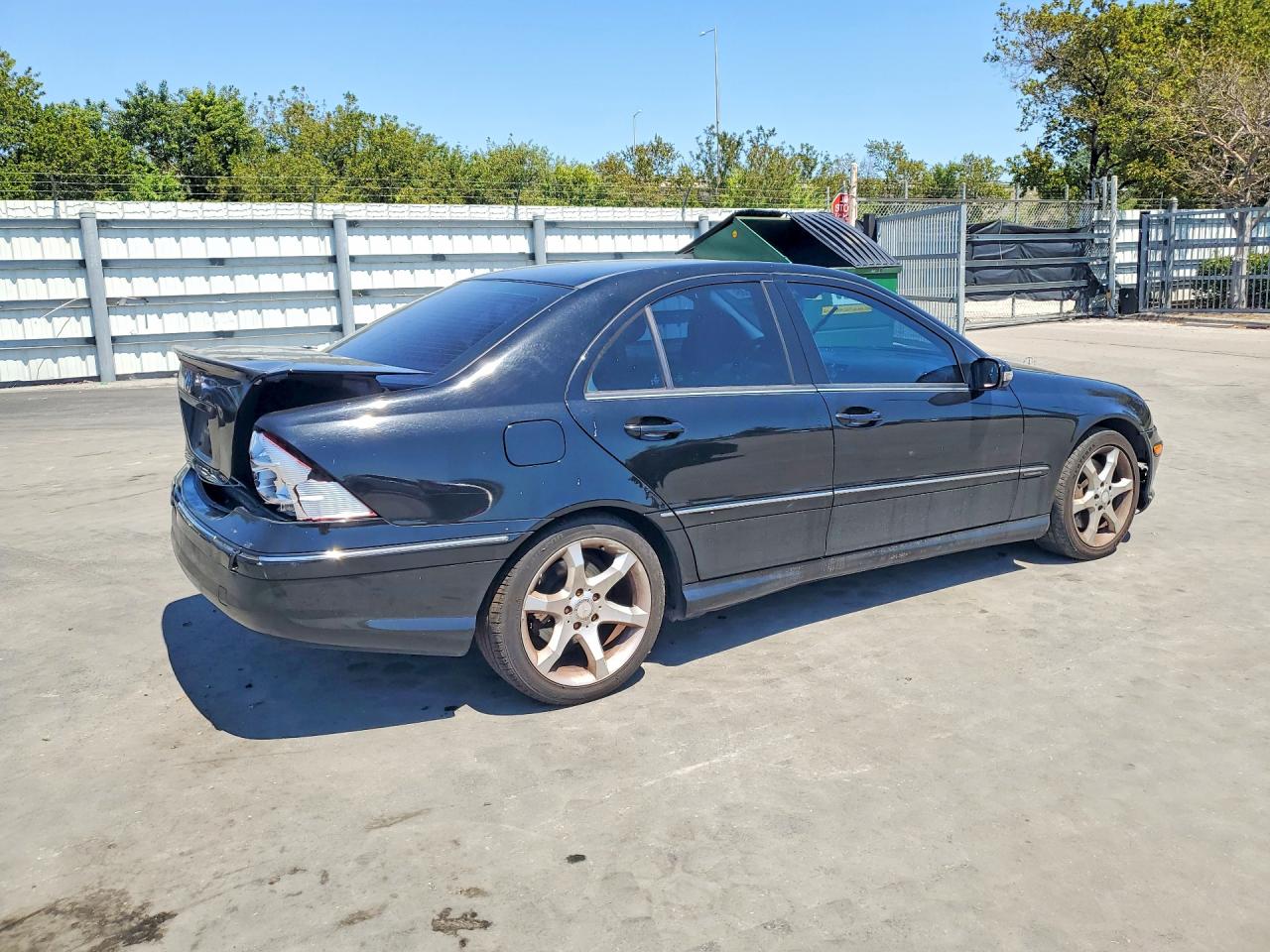 2007 Mercedes-benz C 230 Black vin: WDBRF52H17F884672