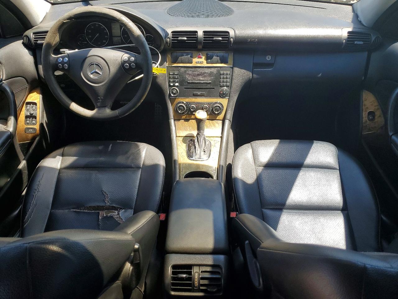 2007 Mercedes-benz C 230 Black vin: WDBRF52H17F884672