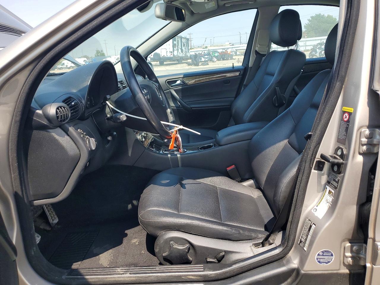 2007 Mercedes-benz C 230 Silver vin: WDBRF52H17F919291
