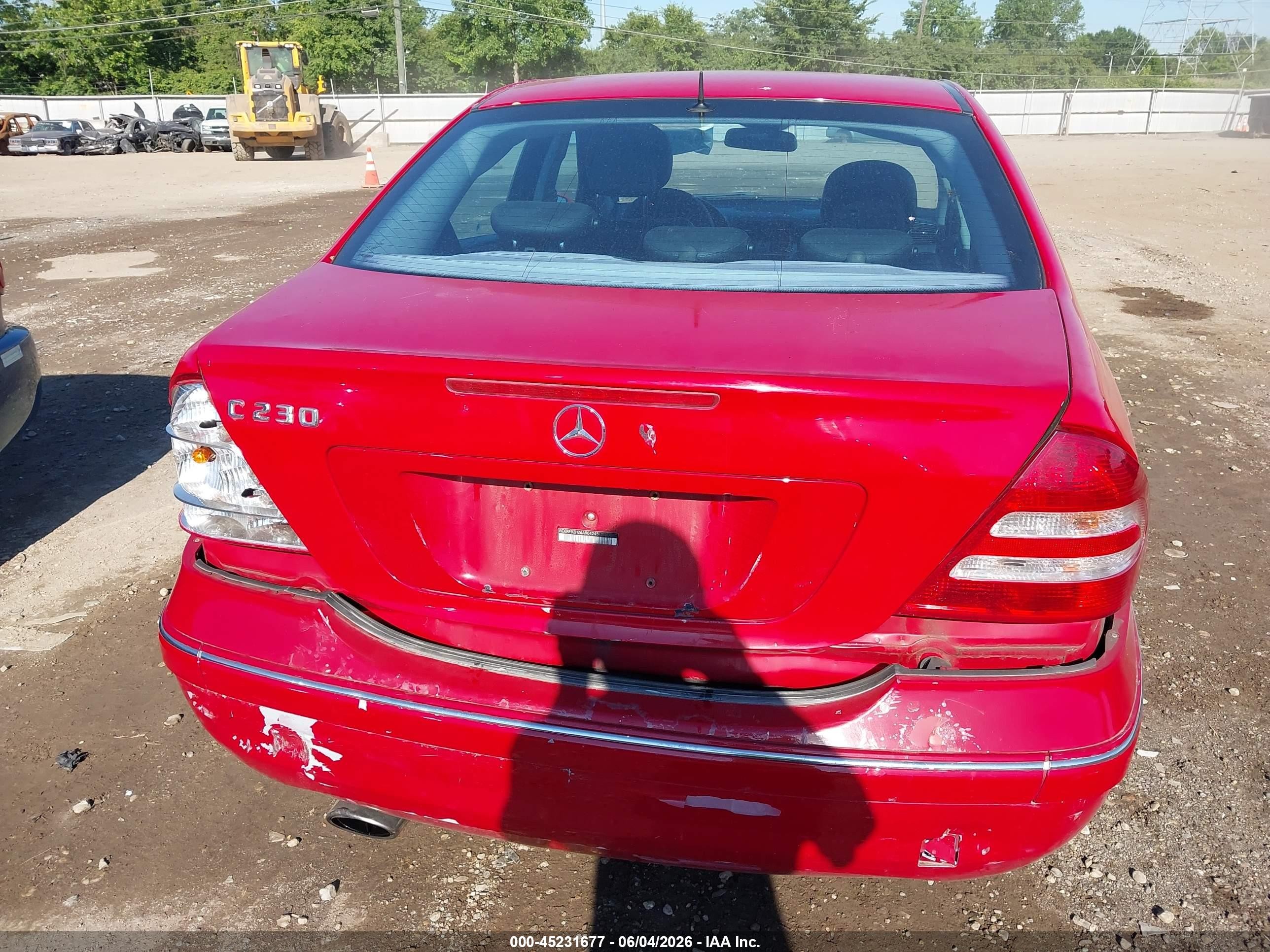 2006 Mercedes-benz C-class Sport Red vin: WDBRF52H26A904245