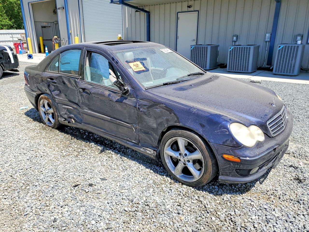 2006 Mercedes-benz C 230 Blue vin: WDBRF52H26F763714