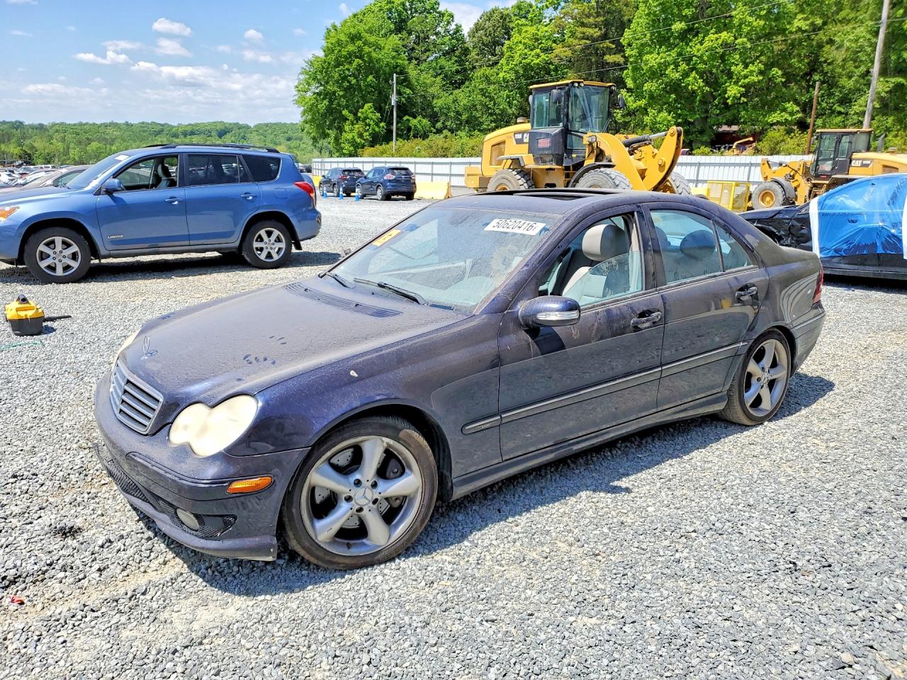 2006 Mercedes-benz C 230 Blue vin: WDBRF52H26F763714