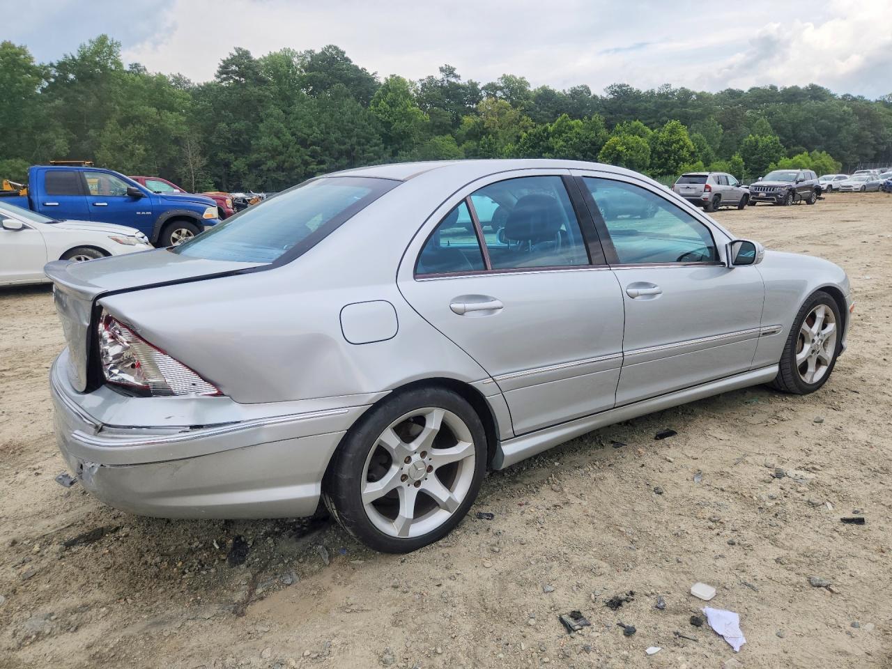 2007 Mercedes-benz C 230 Silver vin: WDBRF52H27E027623