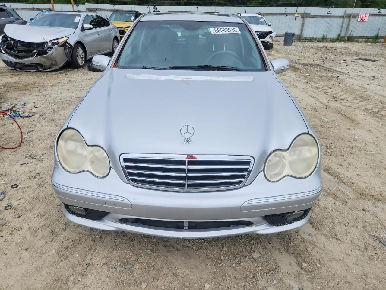 2007 Mercedes-benz C 230 Silver vin: WDBRF52H27E027623
