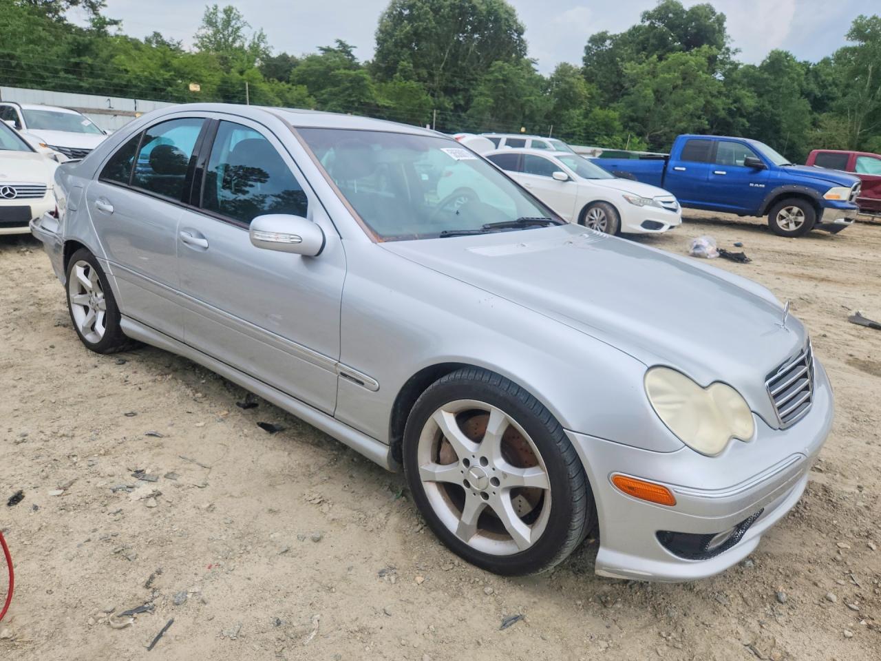 2007 Mercedes-benz C 230 Silver vin: WDBRF52H27E027623