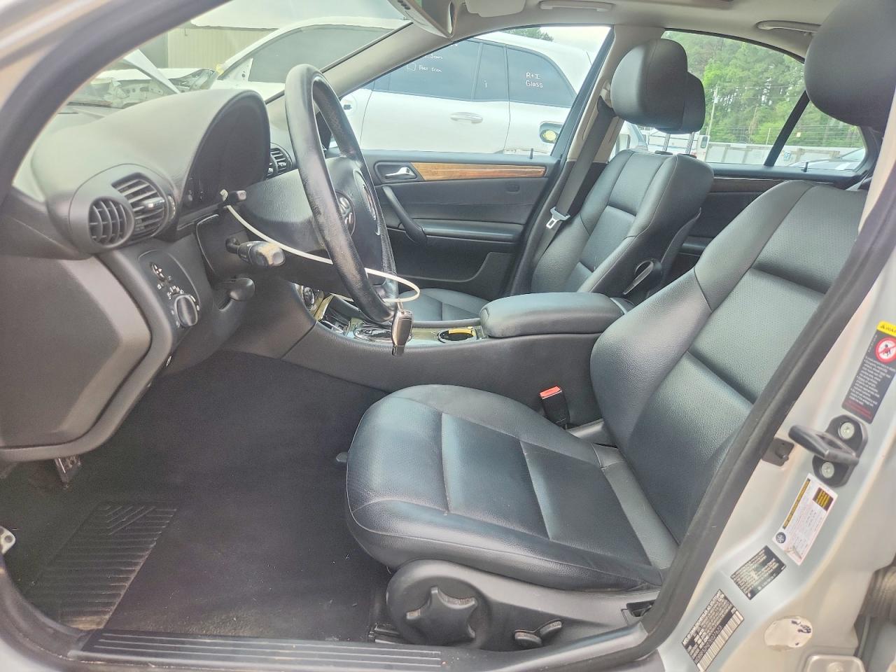 2007 Mercedes-benz C 230 Silver vin: WDBRF52H27E027623