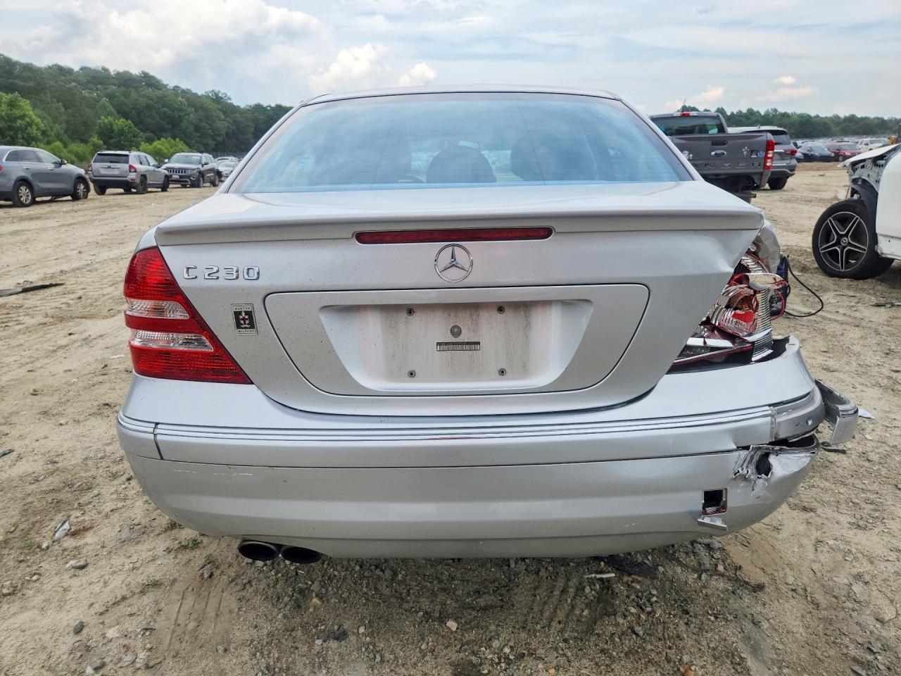 2007 Mercedes-benz C 230 Silver vin: WDBRF52H27E027623