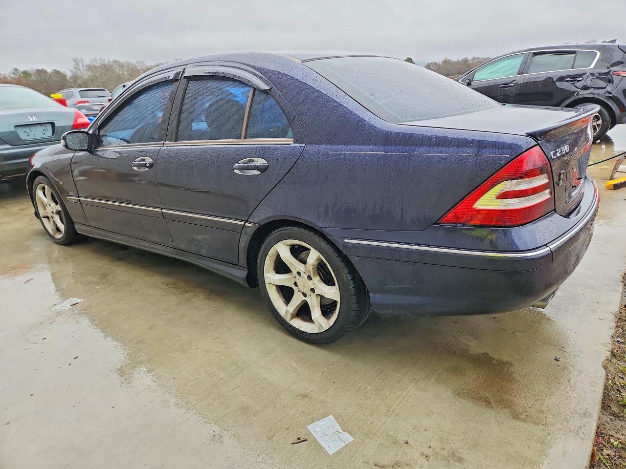 2007 Mercedes-benz C 230 Синий vin: WDBRF52H27F905934