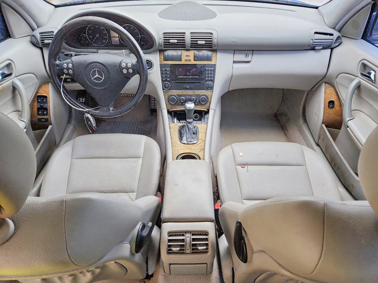 2007 Mercedes-benz C 230 Синий vin: WDBRF52H27F905934