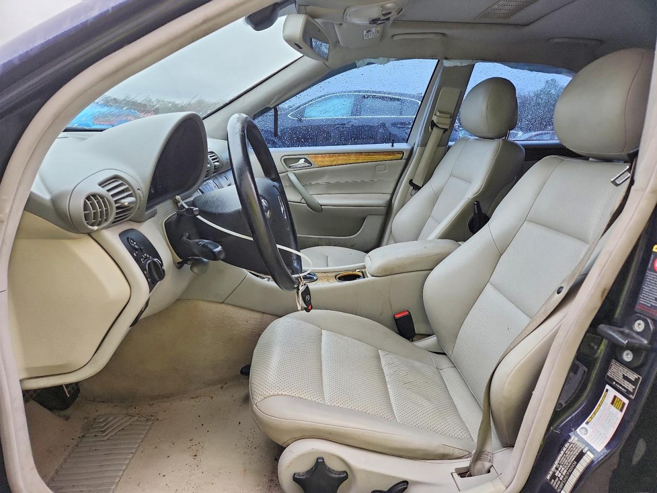 2007 Mercedes-benz C 230 Синий vin: WDBRF52H27F905934