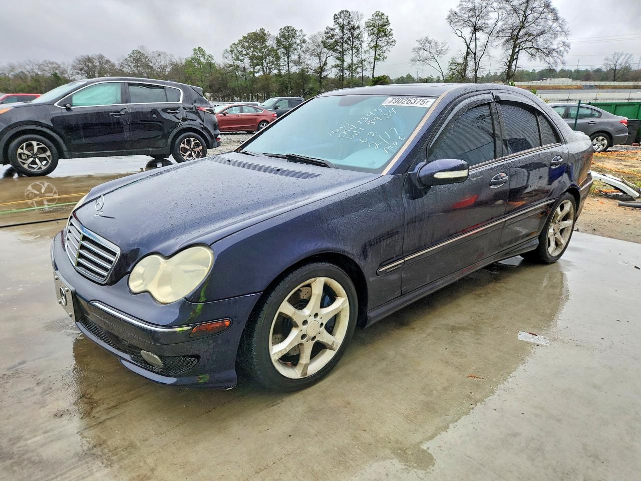 2007 Mercedes-benz C 230 Blue vin: WDBRF52H27F905934