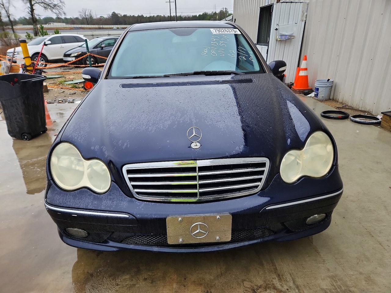 2007 Mercedes-benz C 230 Синий vin: WDBRF52H27F905934