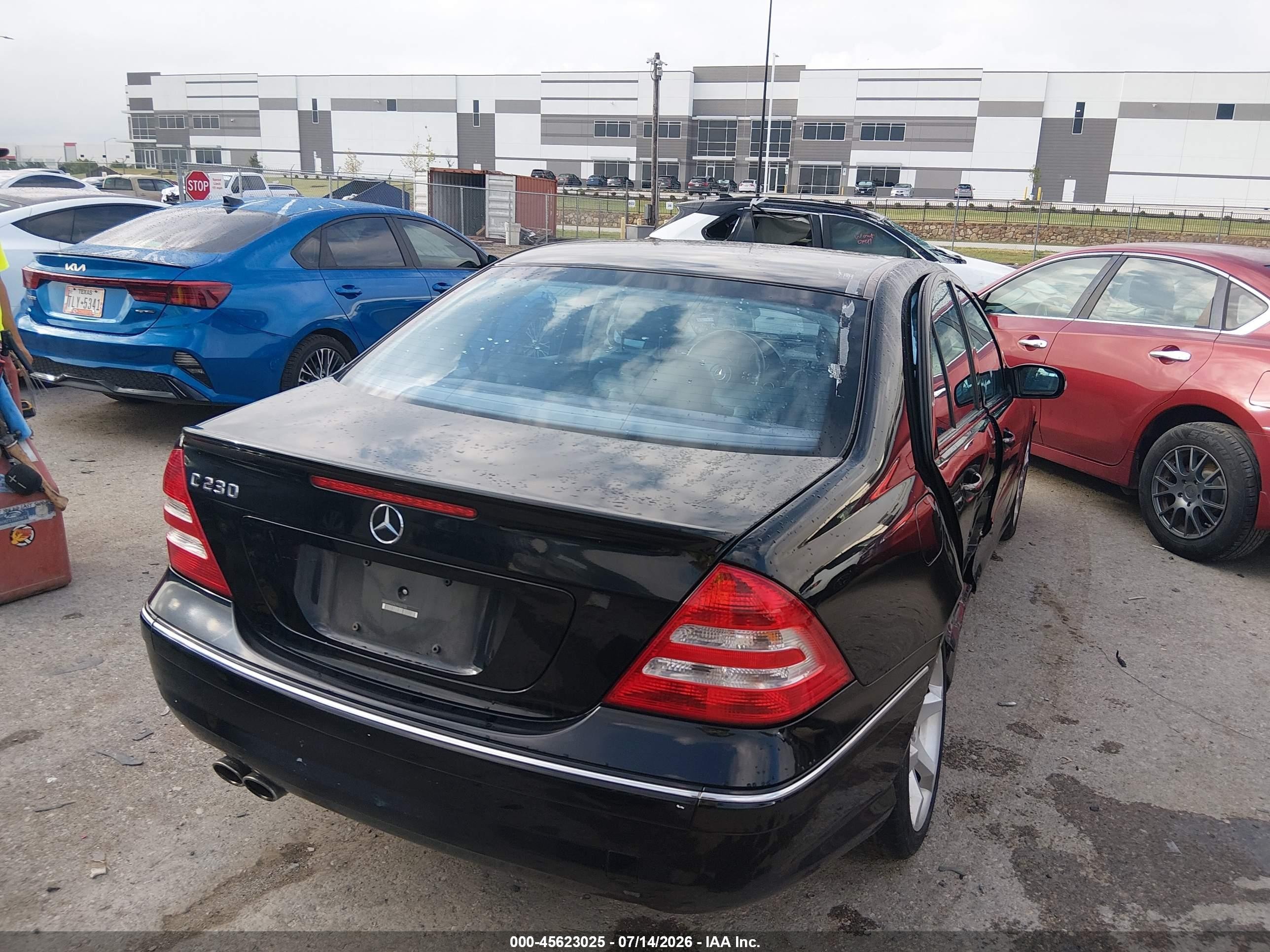 2007 Mercedes-benz C 230 Sport Black vin: WDBRF52H27F922152