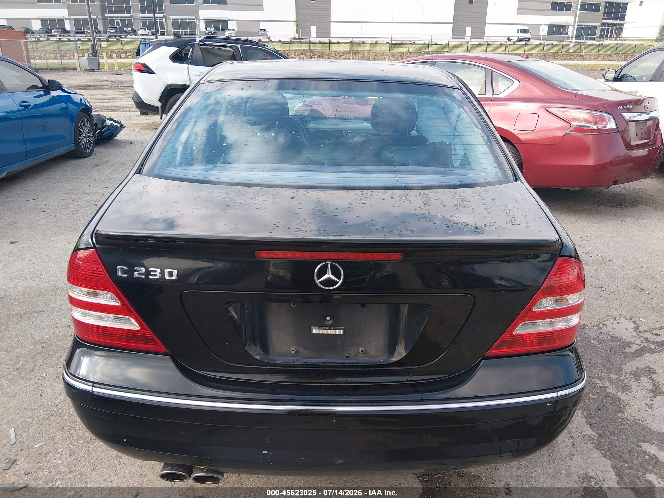 2007 Mercedes-benz C 230 Sport Black vin: WDBRF52H27F922152