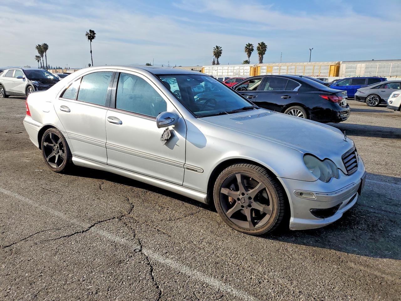 2007 Mercedes-benz C 230 Серебряный vin: WDBRF52H27F923379