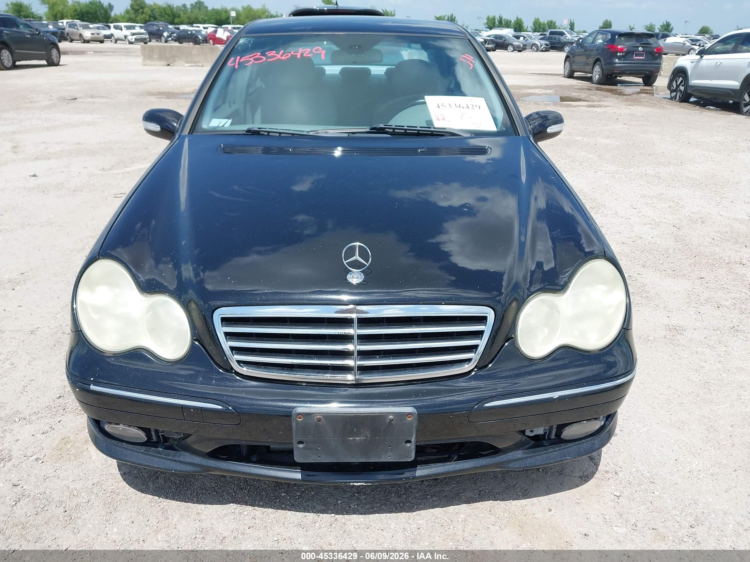 2007 Mercedes-benz C 230 Sport Black vin: WDBRF52H27F936293
