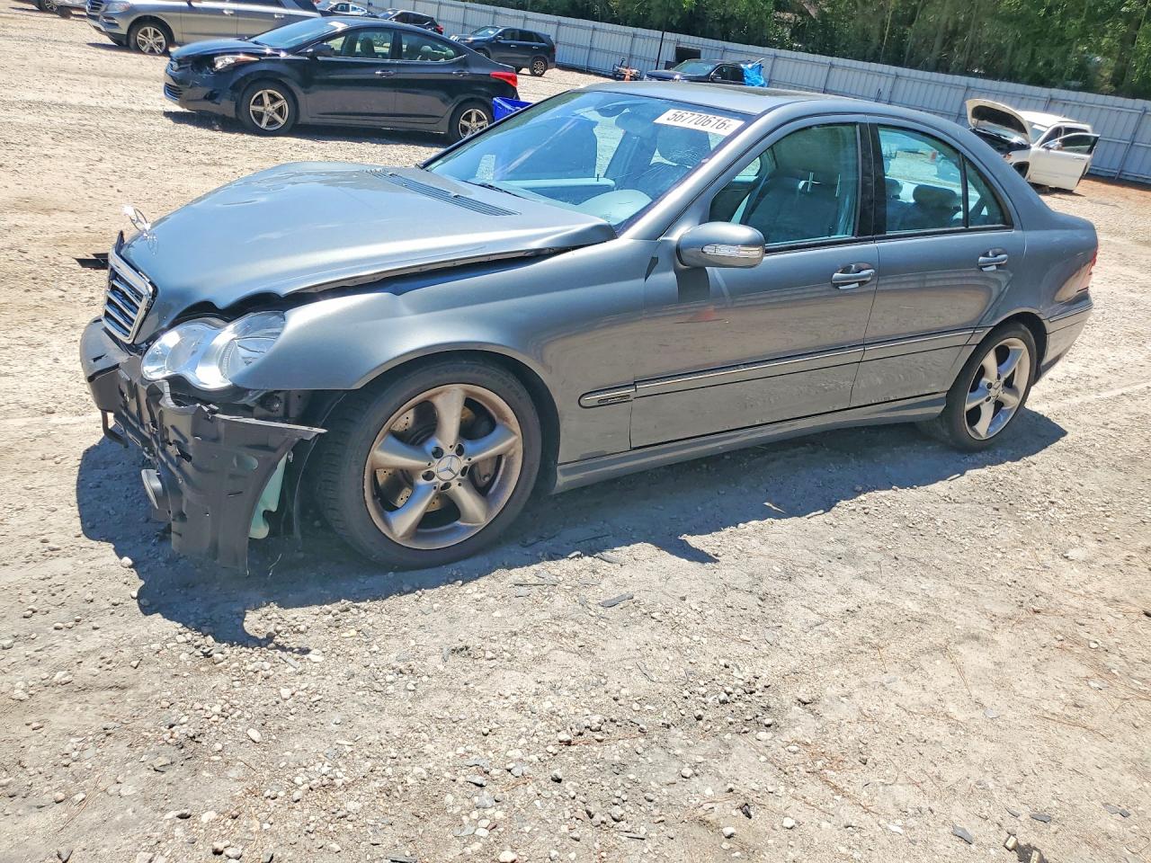 2006 Mercedes-benz C 230 Gray vin: WDBRF52H36F781395