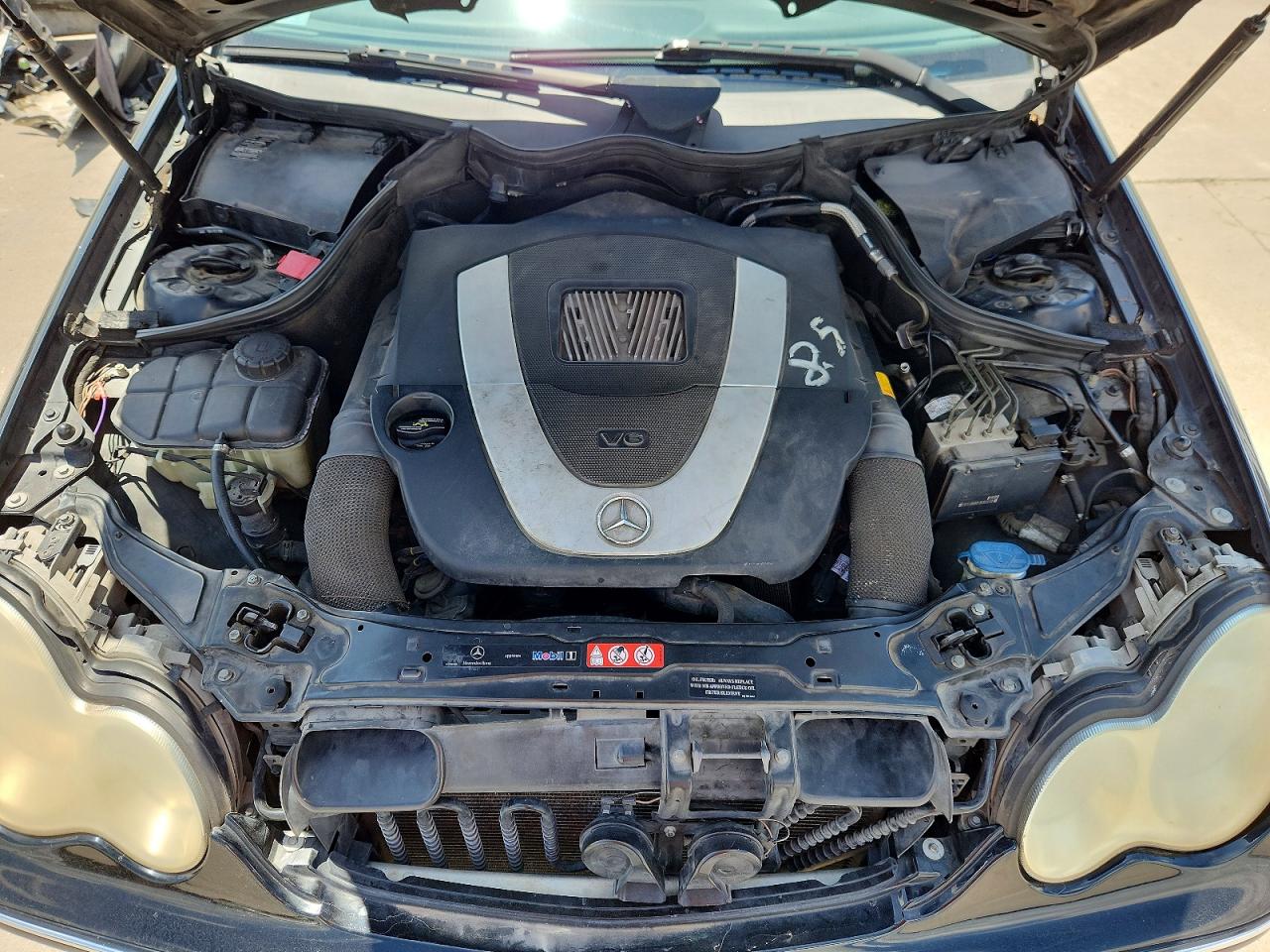 2006 Mercedes-benz C 230 Черный vin: WDBRF52H36F781607