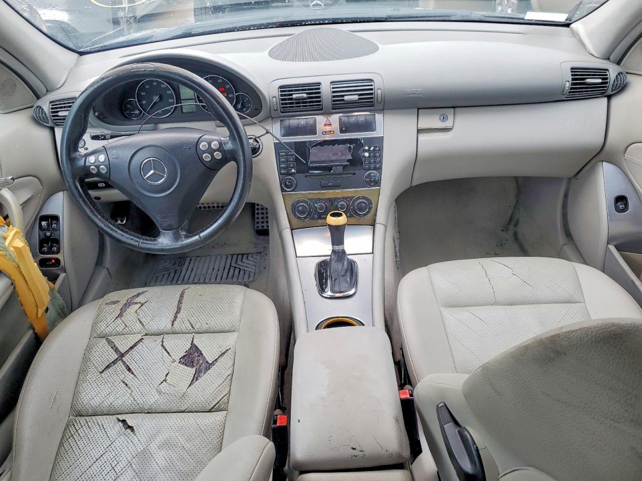 2006 Mercedes-benz C 230 Черный vin: WDBRF52H36F781607
