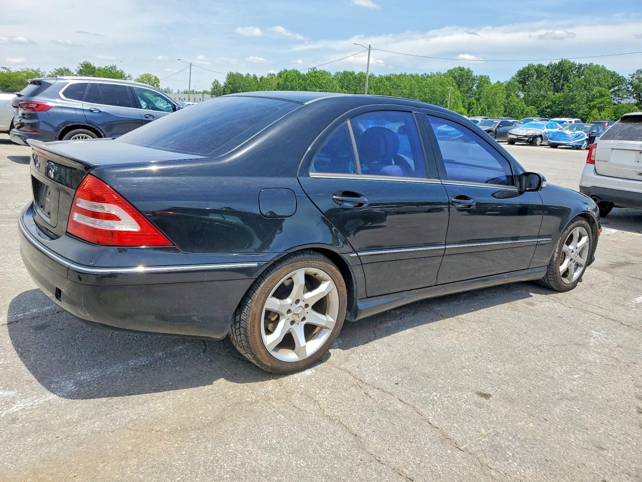 2007 Mercedes-benz C 230 Black vin: WDBRF52H37A944531