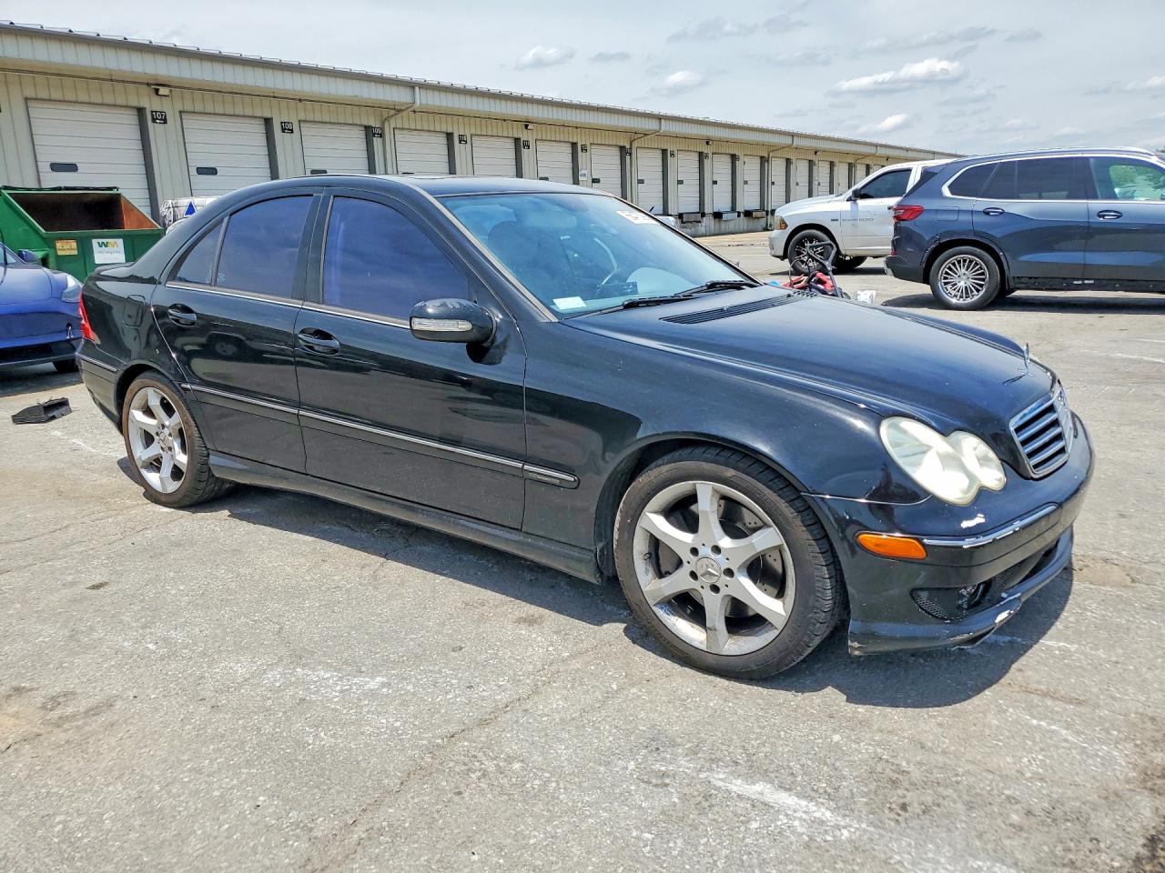 2007 Mercedes-benz C 230 Black vin: WDBRF52H37A944531