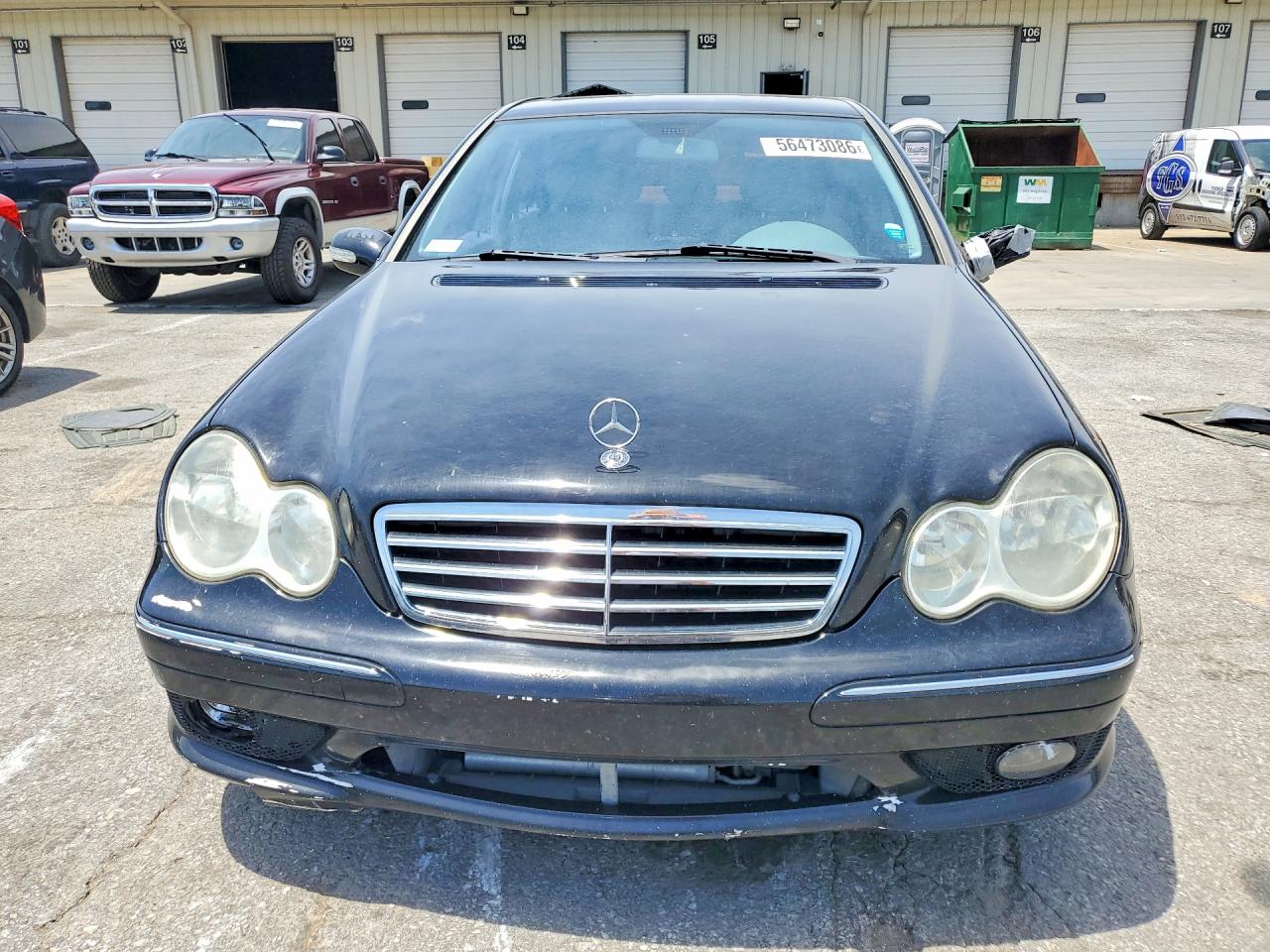 2007 Mercedes-benz C 230 Black vin: WDBRF52H37A944531
