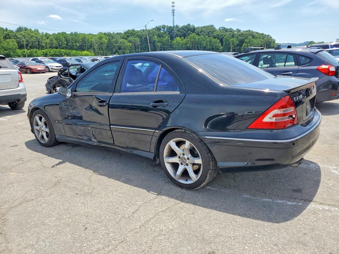 2007 Mercedes-benz C 230 Black vin: WDBRF52H37A944531