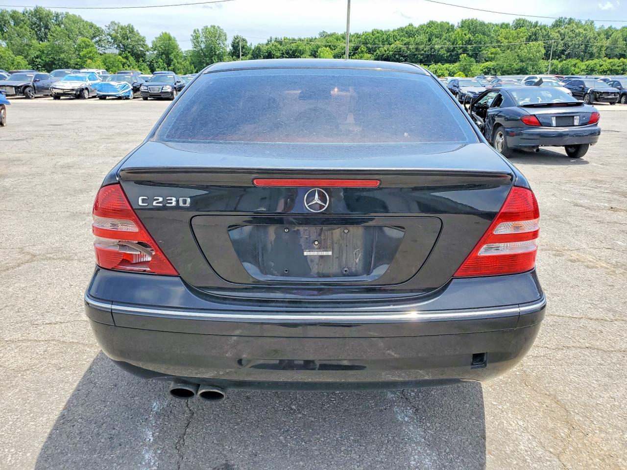 2007 Mercedes-benz C 230 Black vin: WDBRF52H37A944531