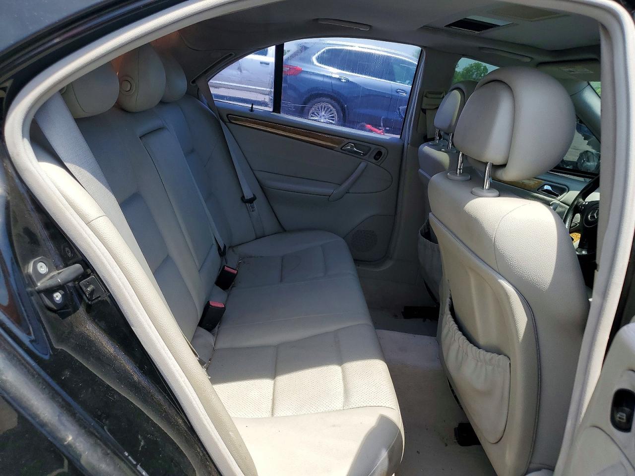 2007 Mercedes-benz C 230 Black vin: WDBRF52H37A944531
