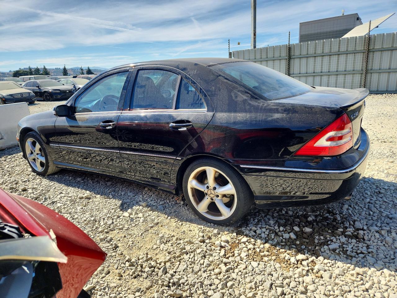 2007 Mercedes-benz C 230 Черный vin: WDBRF52H37F902573