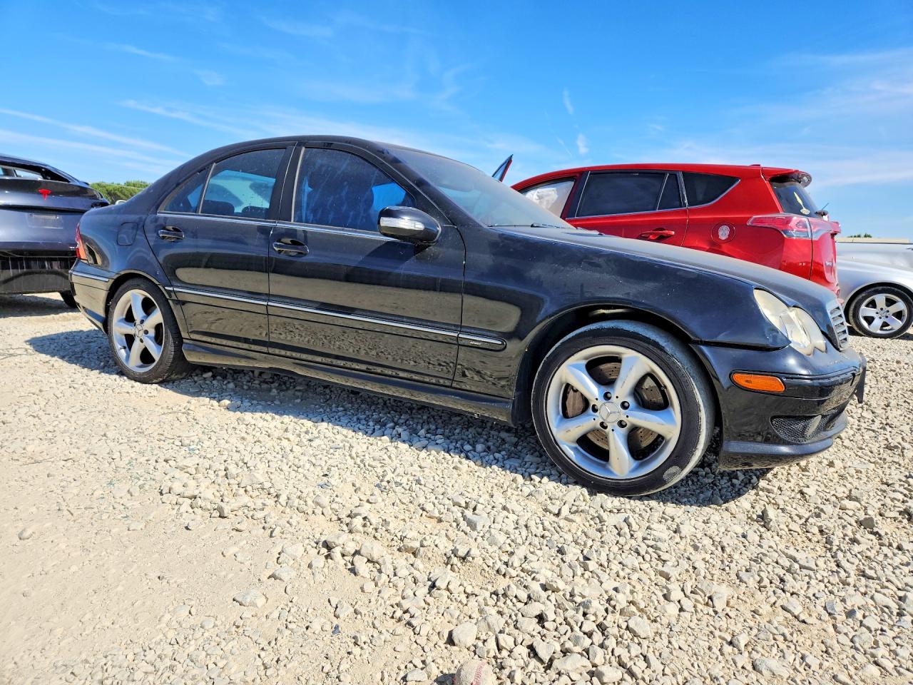 2007 Mercedes-benz C 230 Черный vin: WDBRF52H37F902573