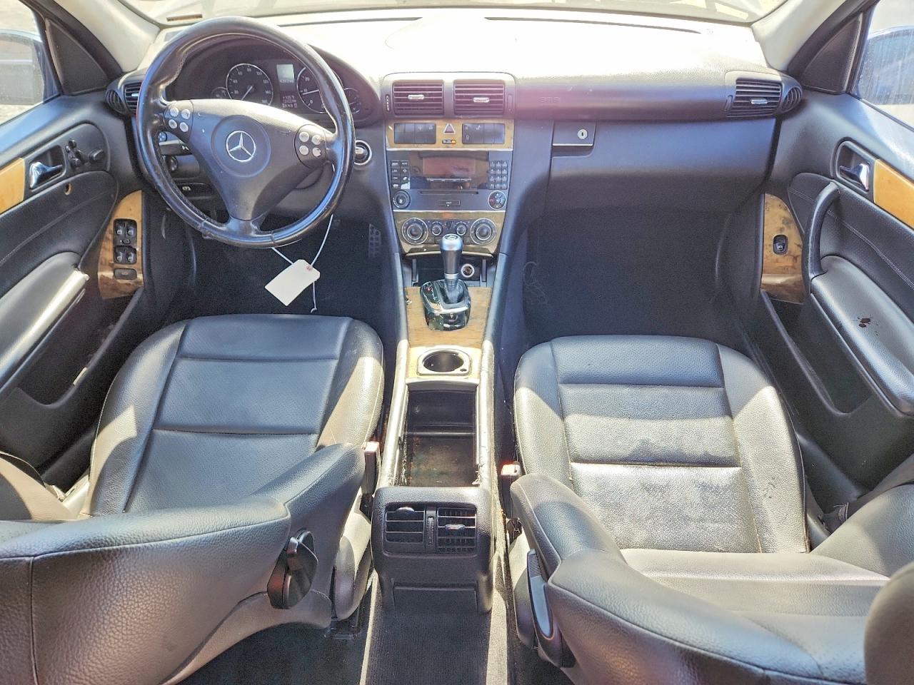 2007 Mercedes-benz C 230 Черный vin: WDBRF52H37F902573