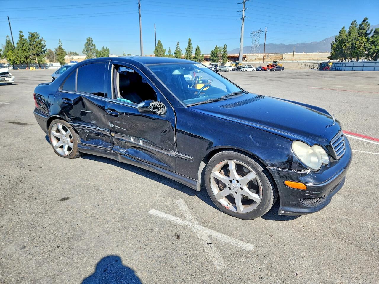 2007 Mercedes-benz C 230 Black vin: WDBRF52H37F926128