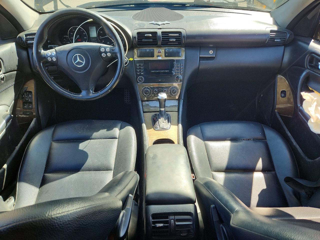 2007 Mercedes-benz C 230 Black vin: WDBRF52H37F926128
