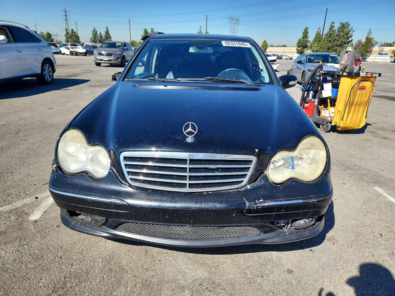 2007 Mercedes-benz C 230 Black vin: WDBRF52H37F926128
