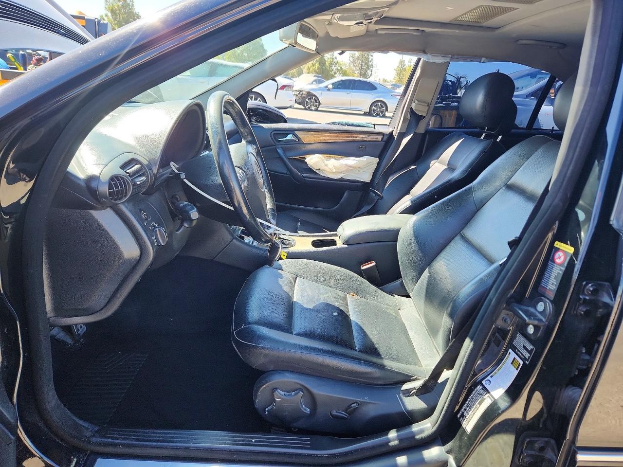 2007 Mercedes-benz C 230 Black vin: WDBRF52H37F926128