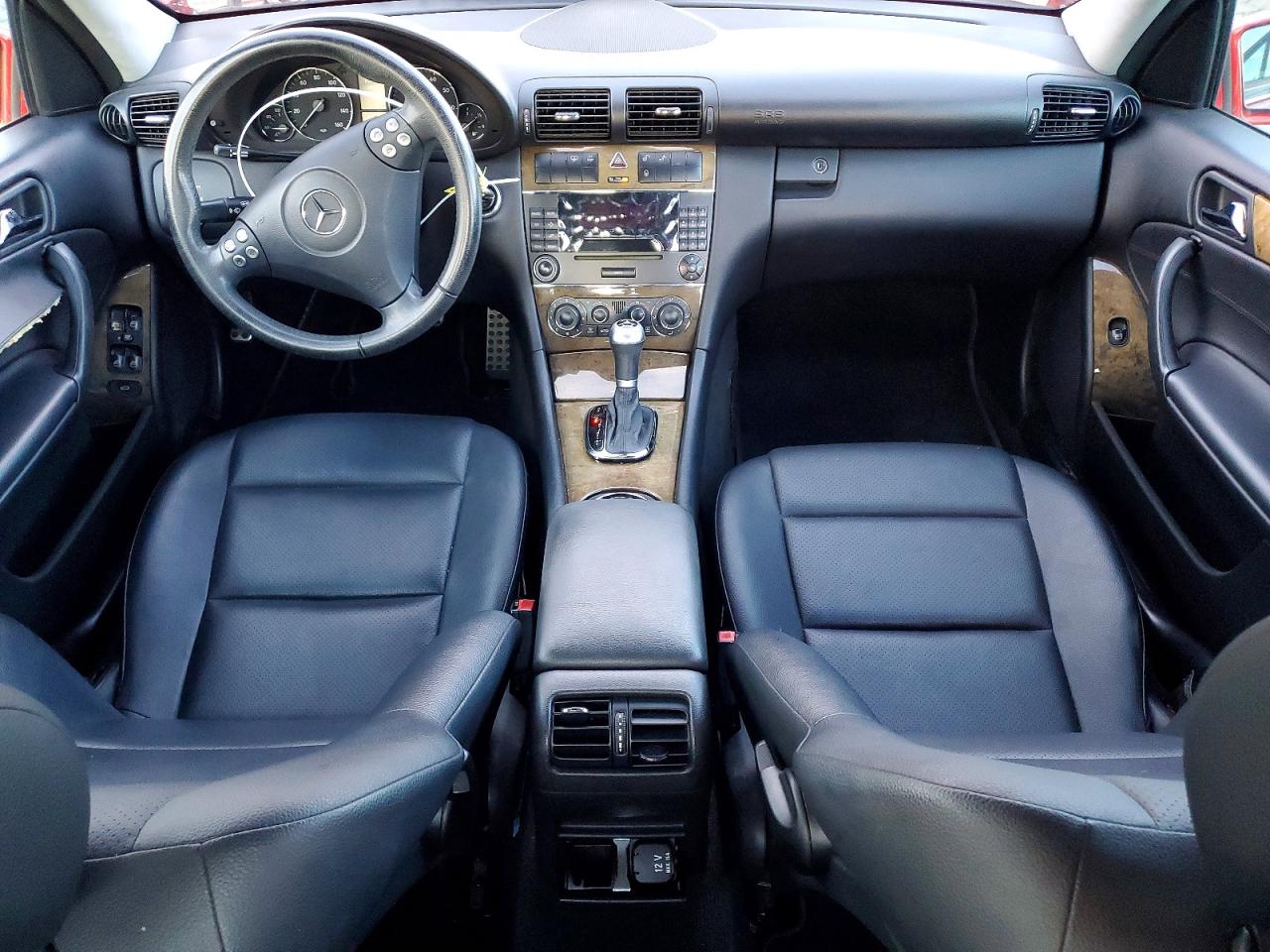 2007 Mercedes-benz C 230 Красный vin: WDBRF52H37F928042