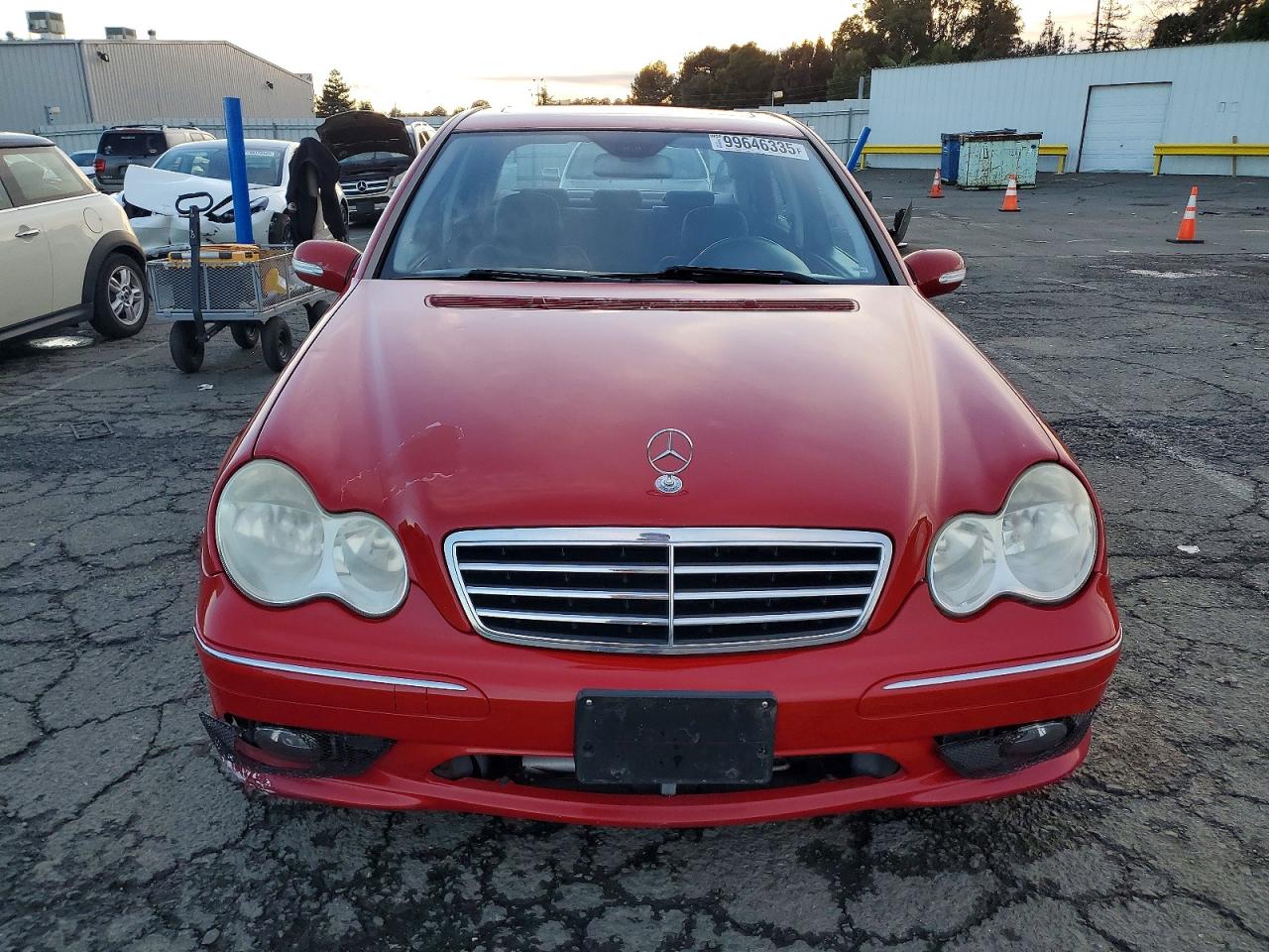 2007 Mercedes-benz C 230 Красный vin: WDBRF52H37F928042