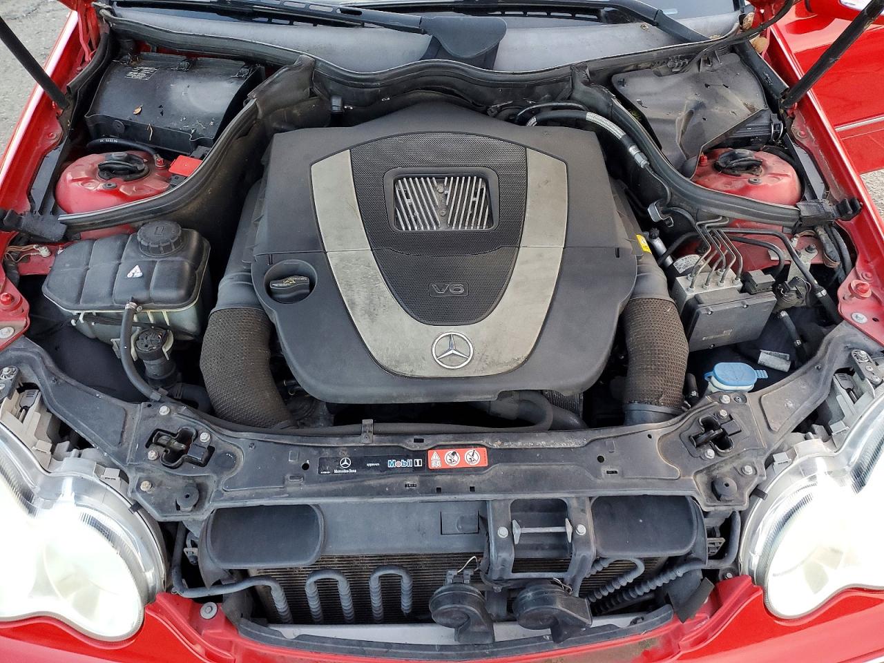 2007 Mercedes-benz C 230 Красный vin: WDBRF52H37F928042