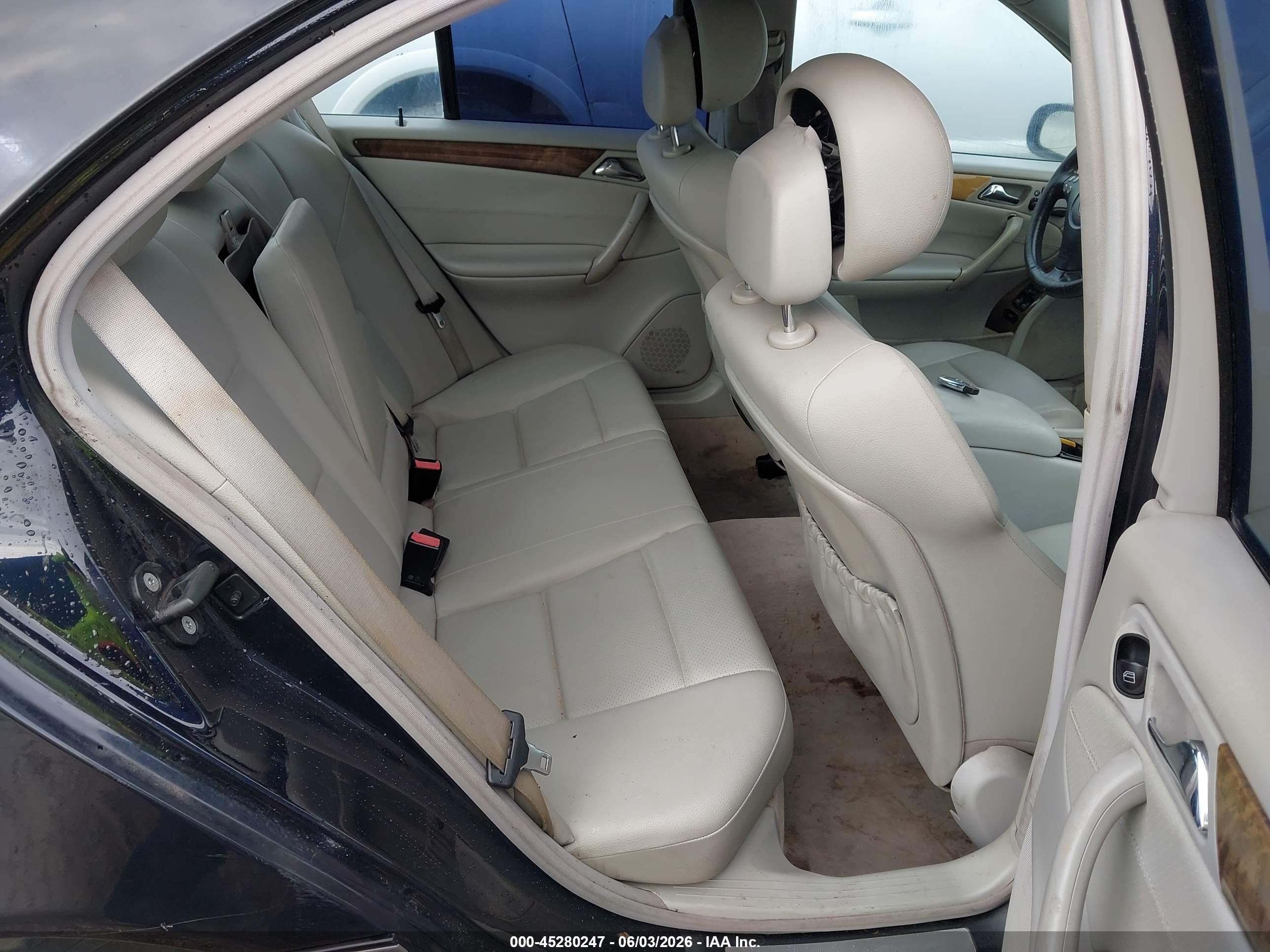 2007 Mercedes-benz C 230 Sport Black vin: WDBRF52H37F933659