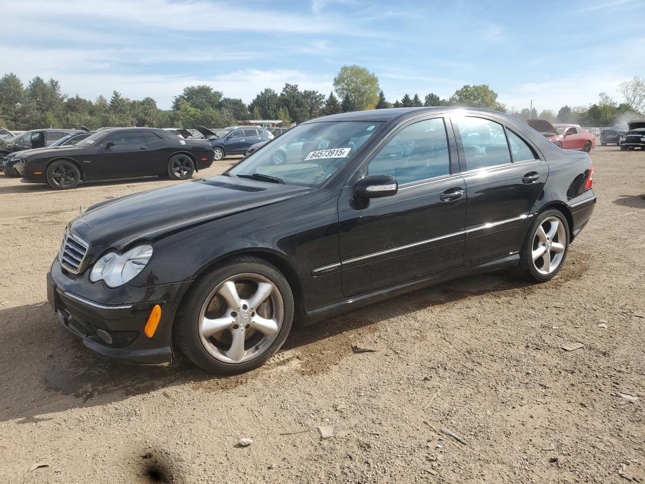 2006 Mercedes-benz C 230 Black vin: WDBRF52H46A904733