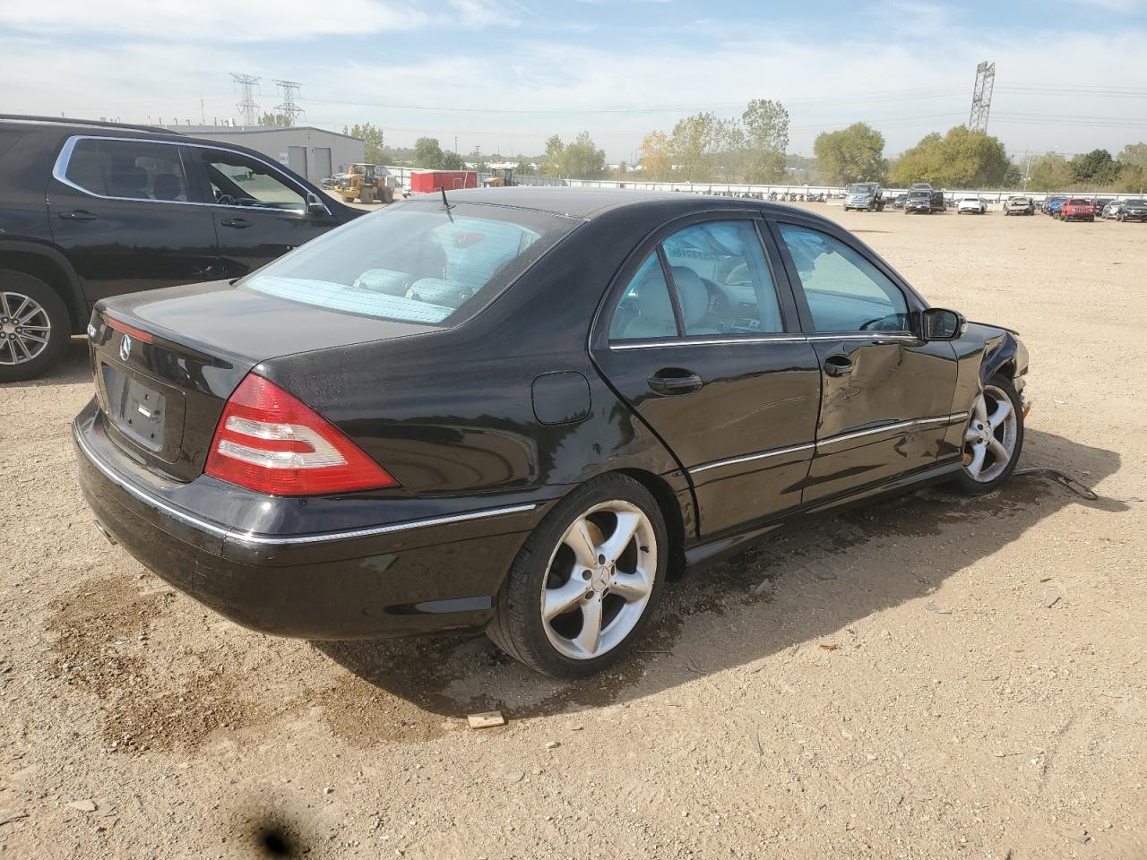 2006 Mercedes-benz C 230 Black vin: WDBRF52H46A904733