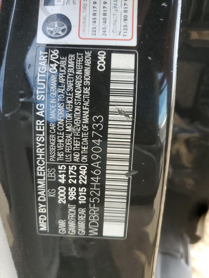 2006 Mercedes-benz C 230 Black vin: WDBRF52H46A904733