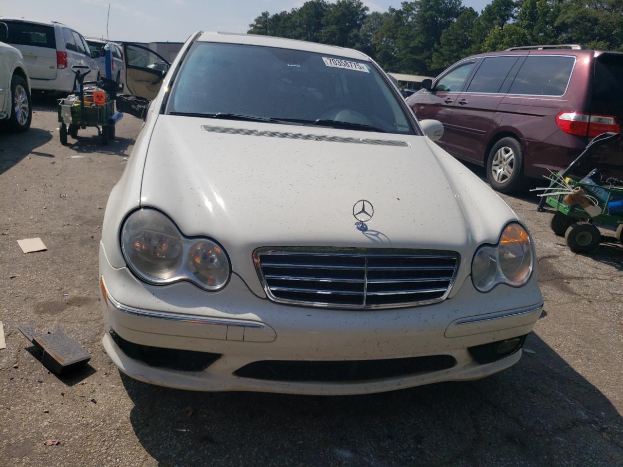 2006 Mercedes-benz C 230 Белый vin: WDBRF52H46A909432