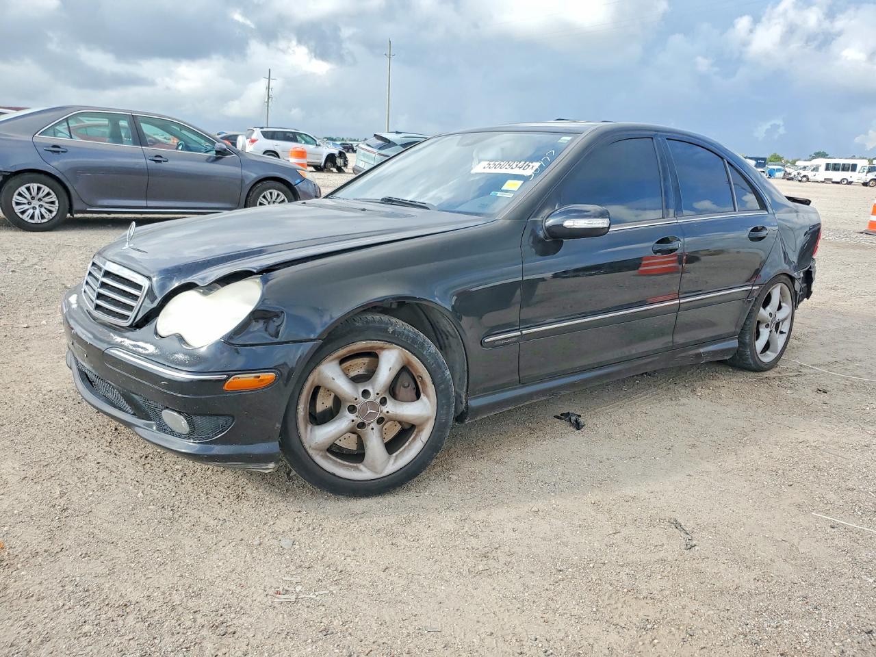 2006 Mercedes-benz C 230 Black vin: WDBRF52H46F735963