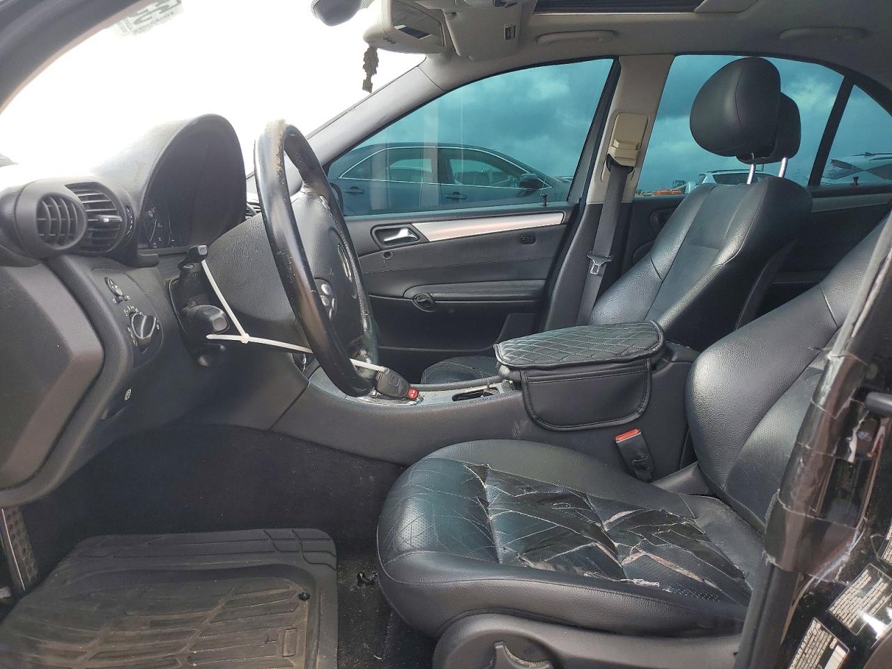 2006 Mercedes-benz C 230 Black vin: WDBRF52H46F735963