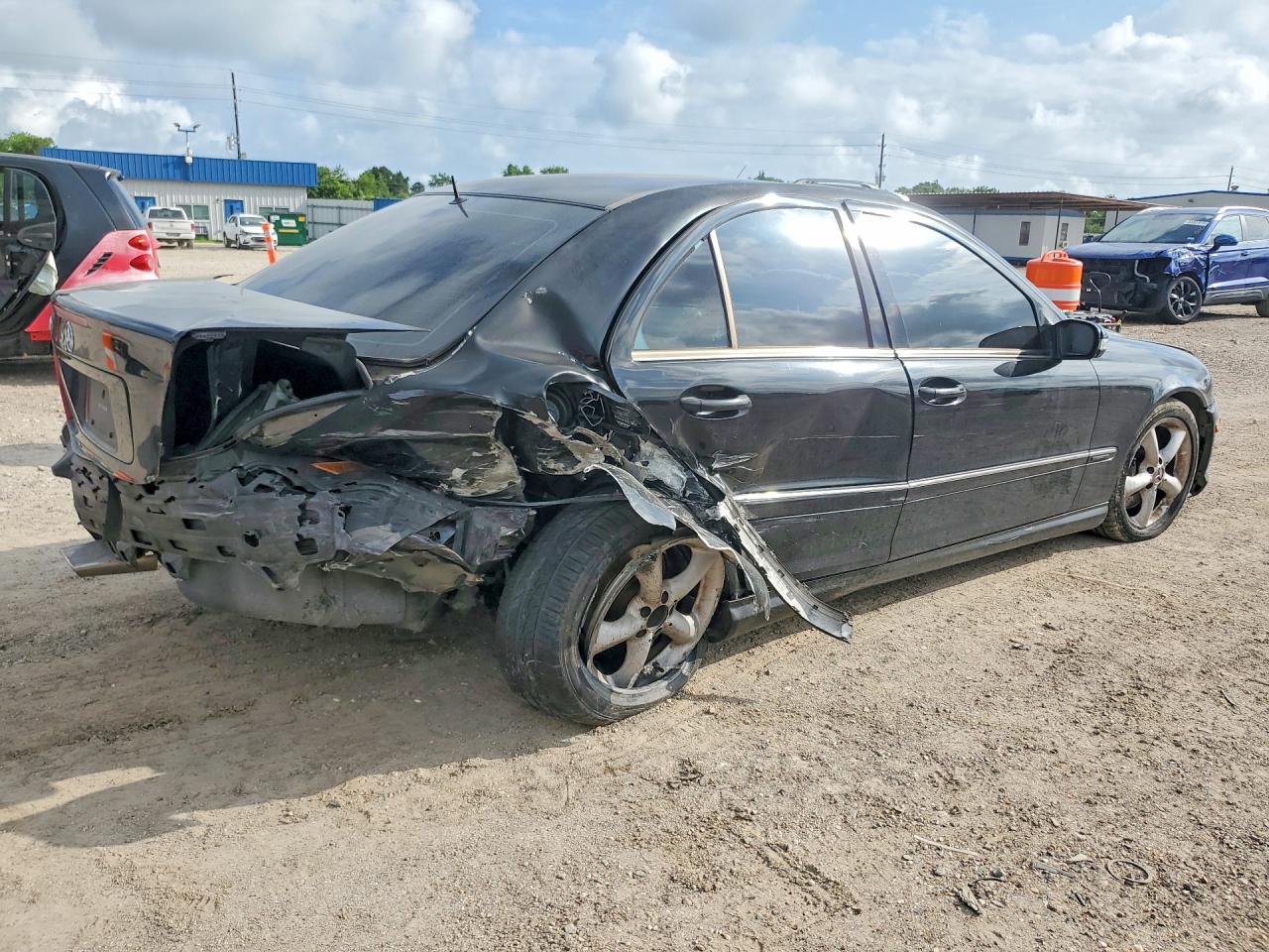 2006 Mercedes-benz C 230 Black vin: WDBRF52H46F735963