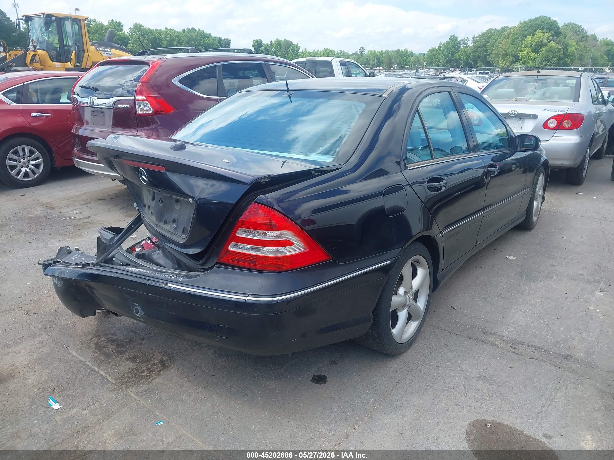 2006 Mercedes-benz C-class Sport Black vin: WDBRF52H46F743724